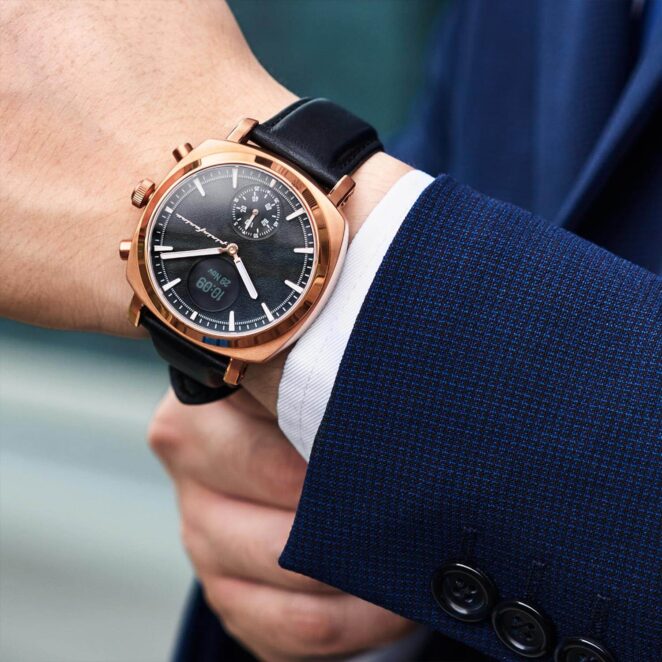 Smart watch Senso Gold | Pininfarina Hybrid Smartwatch | Luxury Hybrid Watch for Men Smart watch Senso gold