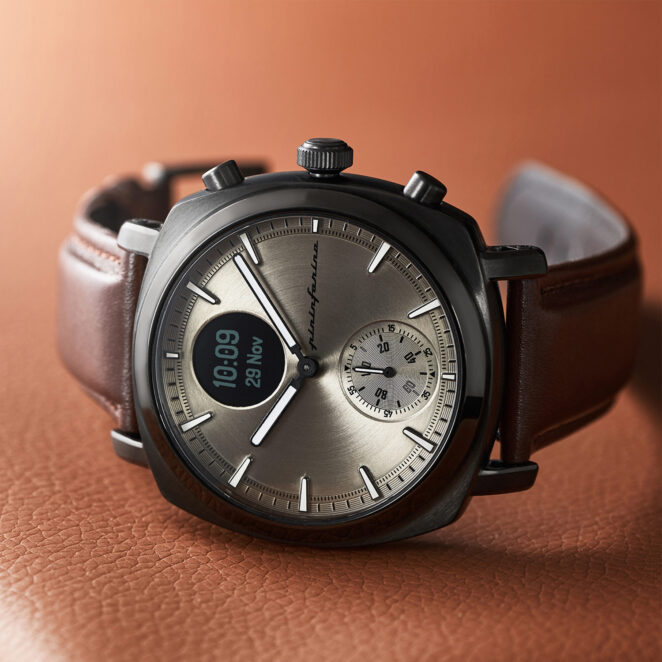 Pininfarina Hybrid Smartwatch | Luxury Hybrid Watch, Best Hybrid Smartwatch SENSO HYBRID Mercure Grey 03