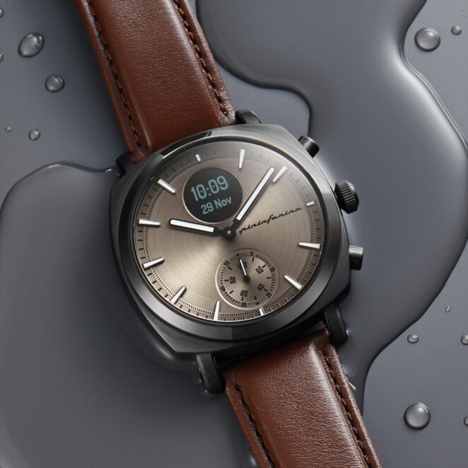 Pininfarina Hybrid Smartwatch | Luxury Hybrid Watch, Best Hybrid Smartwatch SENSO HYBRID Mercure Grey 05