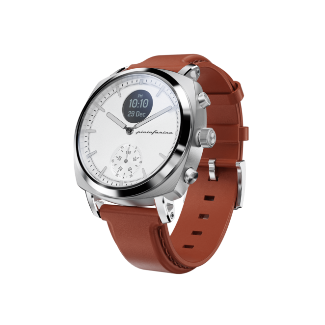 Pininfarina Hybrid Smartwatch | Best Hybrid Smartwatch for men SENSO HYBRID Moonlight Silver 02