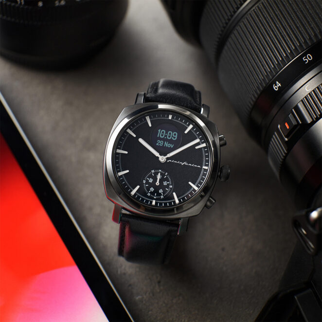 Pininfarina Hybrid Smartwatch | Luxury Hybrid Watch for Men SENSO HYBRID Slate Grey 03