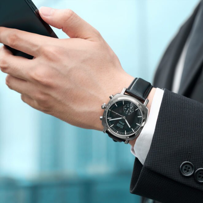 Pininfarina Hybrid Smartwatch | Luxury Hybrid Watch for Men SENSO HYBRID Slate Grey 04